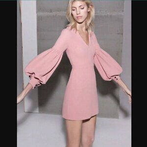 ALEXIS Ellena Mini Dress in Ash Pink Size Small